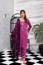 Regalia Textiles Rung-e-Sung Unstitched Cotail Linen 3Pc Suit RSPV-05