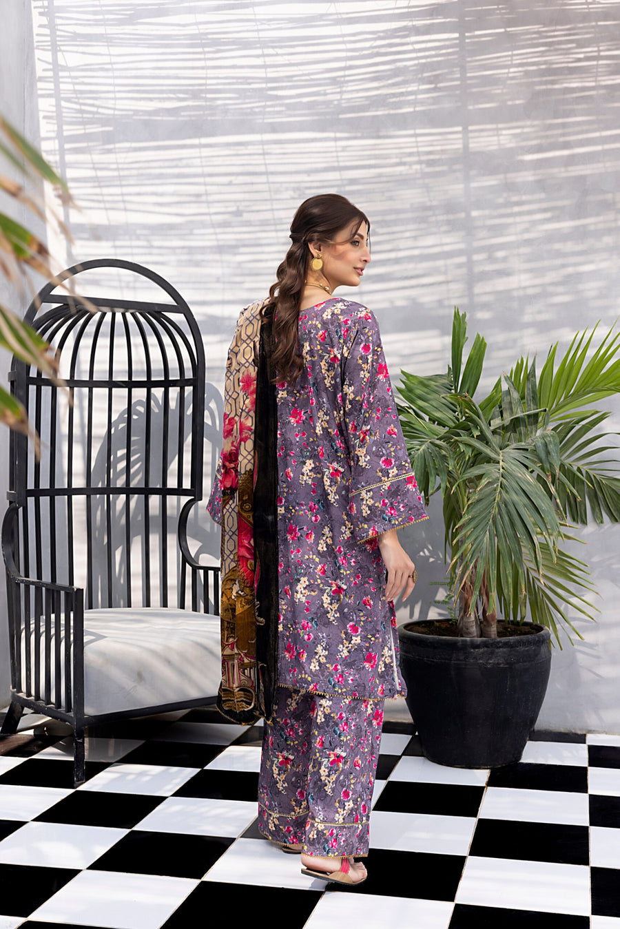 Regalia Textiles Rung-e-Sung Unstitched Cotail Linen 3Pc Suit RSPV-06