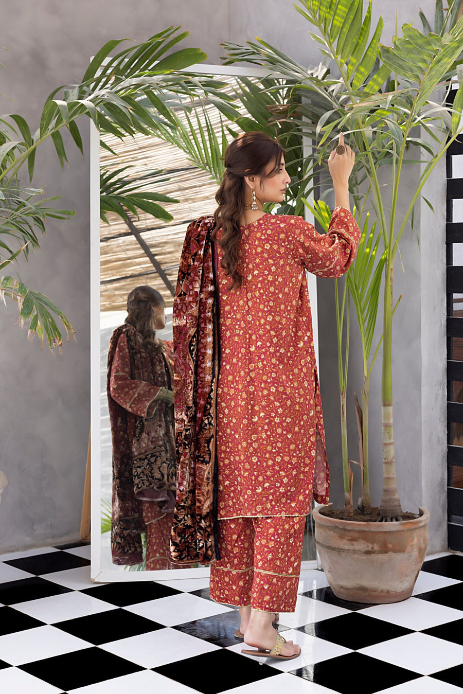 Regalia Textiles Rung-e-Sung Unstitched Cotail Linen 3Pc Suit RSPV-07