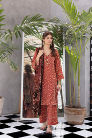Regalia Textiles Rung-e-Sung Unstitched Cotail Linen 3Pc Suit RSPV-07