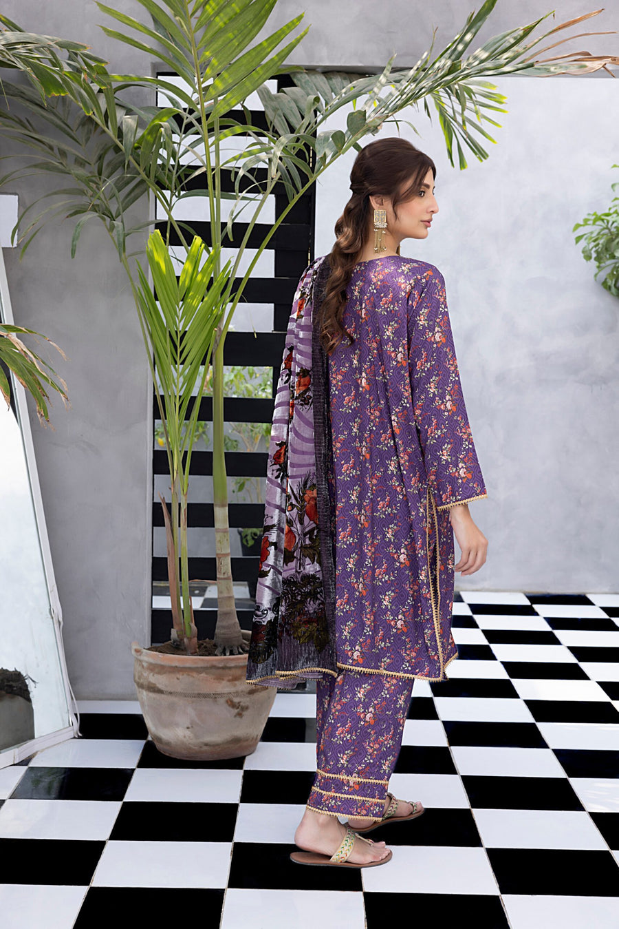 Regalia Textiles Rung-e-Sung Unstitched Cotail Linen 3Pc Suit RSPV-08