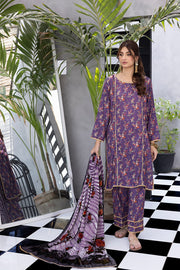 Regalia Textiles Rung-e-Sung Unstitched Cotail Linen 3Pc Suit RSPV-08