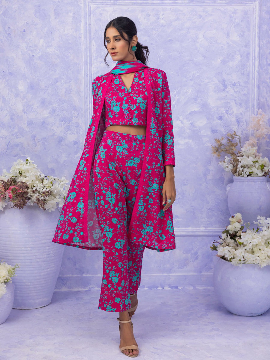 Ghazal by Regalia Textiles Printed Linen Unstitched 3Pc Suit D-01