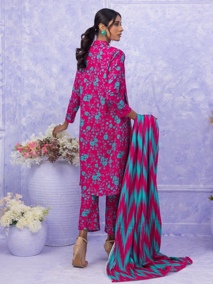 Ghazal by Regalia Textiles Printed Linen Unstitched 3Pc Suit D-01
