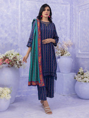 Ghazal by Regalia Textiles Printed Linen Unstitched 3Pc Suit D-06