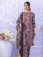 Ghazal by Regalia Textiles Printed Linen Unstitched 3Pc Suit D-07
