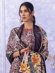 Ghazal by Regalia Textiles Printed Linen Unstitched 3Pc Suit D-07