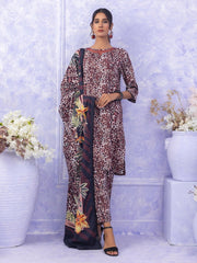 Ghazal by Regalia Textiles Printed Linen Unstitched 3Pc Suit D-07
