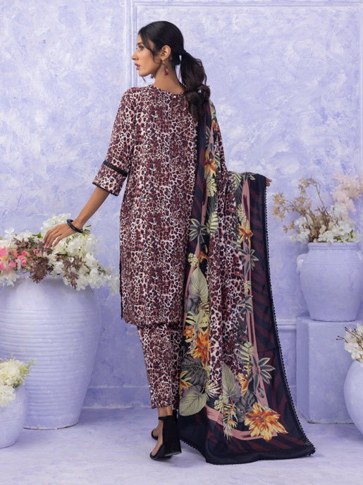 Ghazal by Regalia Textiles Printed Linen Unstitched 3Pc Suit D-07