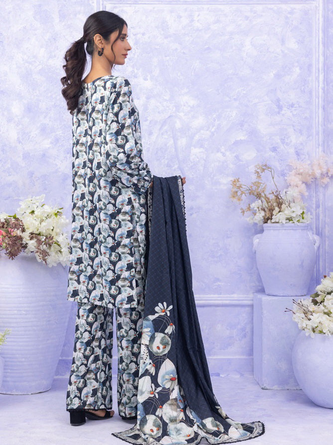 Ghazal by Regalia Textiles Printed Linen Unstitched 3Pc Suit D-08