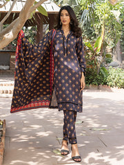 Ghazal by Regalia Textiles Printed Linen Unstitched 3Pc Suit D-13
