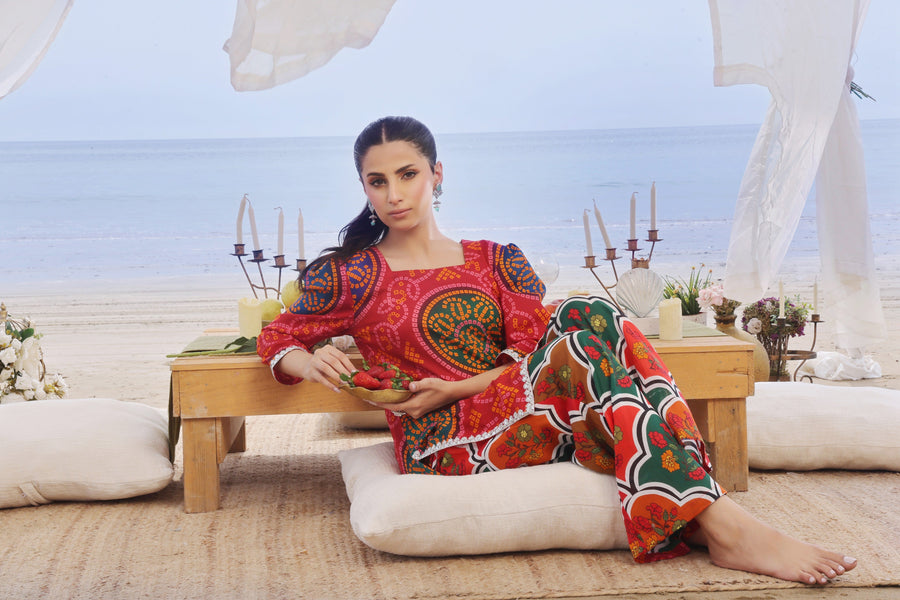 Feathers Whisper Winds Unstitched Printed Lawn 2Pc Suit RUBEL-FT511