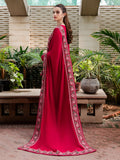 Faiza Faisal Signature Pret Dyed Embroidered Thai Silk 3Pc Suit - RUBY