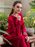 Faiza Faisal Signature Pret Dyed Embroidered Thai Silk 3Pc Suit - RUBY