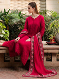 Faiza Faisal Signature Pret Dyed Embroidered Thai Silk 3Pc Suit - RUBY