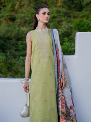 Dareen by IZEL Embroidered Luxury Lawn Unstitched 3Pc Suit - Ruhaab