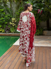 Zainab Chottani Tahra Embroidered Lawn Unstitched 3Pc Suit D-01 RUHI