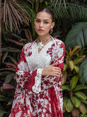 Zainab Chottani Tahra Embroidered Lawn Unstitched 3Pc Suit D-01 RUHI