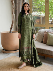 Faiza Faisal Dastaan Embroidered Khaddar Unstitched 3Pc Suit - RUMIYA