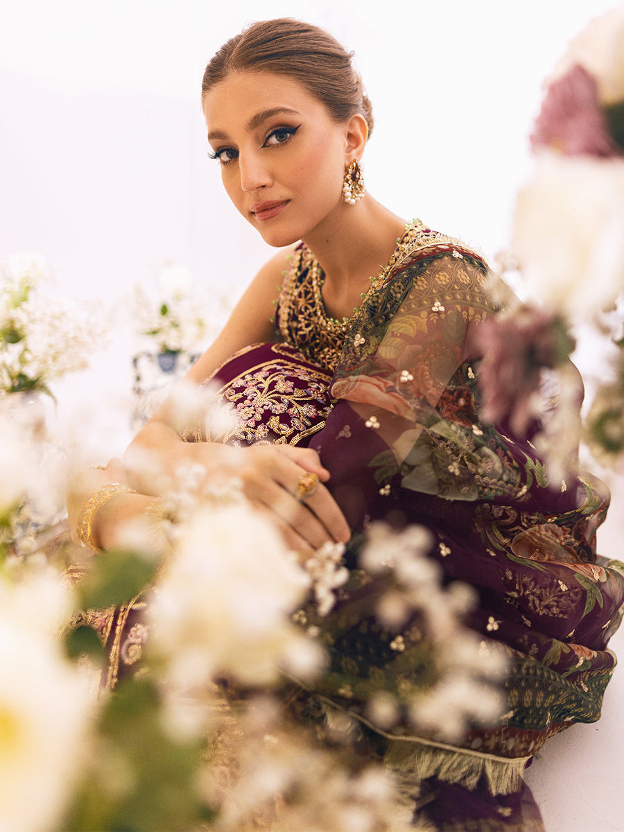 Sawariya by Roheenaz Luxury Chiffon Unstitched 3Pc Suit RUNCH230107