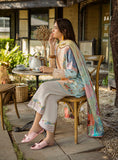 Roheenaz Ethereal Bloom Unstitched Printed Lawn 3Pc Suit RNZ-01B Ornella