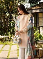 Roheenaz Ethereal Bloom Unstitched Printed Lawn 3Pc Suit RNZ-01B Ornella