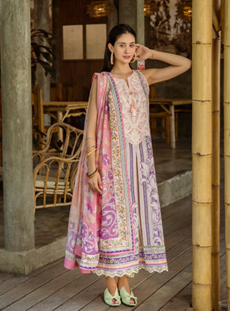 Roheenaz Ethereal Bloom Unstitched Printed Lawn 3Pc Suit RNZ-03B Eloria