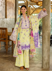 Roheenaz Ethereal Bloom Unstitched Printed Lawn 3Pc Suit RNZ-04A Elysse