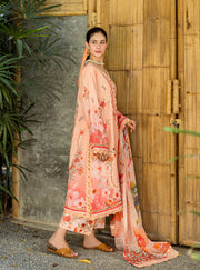 Roheenaz Ethereal Bloom Unstitched Printed Lawn 3Pc Suit RNZ-05A Zaria