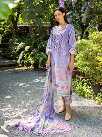 Roheenaz Ethereal Bloom Unstitched Printed Lawn 3Pc Suit RNZ-05B Meliora