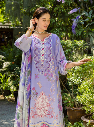 Roheenaz Ethereal Bloom Unstitched Printed Lawn 3Pc Suit RNZ-05B Meliora