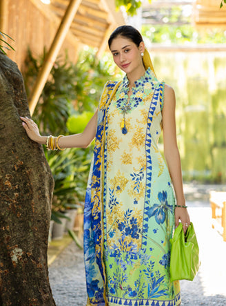 Roheenaz Ethereal Bloom Unstitched Printed Lawn 3Pc Suit RNZ-06A Celora
