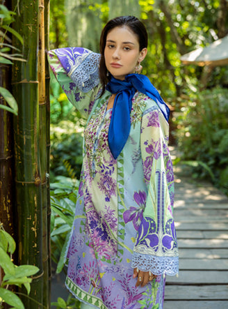 Roheenaz Ethereal Bloom Unstitched Printed Lawn 3Pc Suit RNZ-06B Florisse