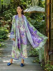 Roheenaz Ethereal Bloom Unstitched Printed Lawn 3Pc Suit RNZ-06B Florisse