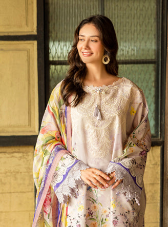 Roheenaz Ethereal Bloom Unstitched Printed Lawn 3Pc Suit RNZ-07A Liora