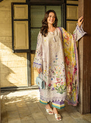 Roheenaz Ethereal Bloom Unstitched Printed Lawn 3Pc Suit RNZ-07A Liora
