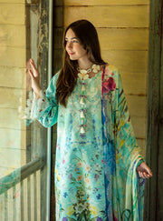 Roheenaz Ethereal Bloom Unstitched Printed Lawn 3Pc Suit RNZ-07B Maristela