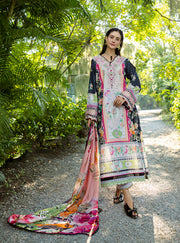 Roheenaz Ethereal Bloom Unstitched Printed Lawn 3Pc Suit RNZ-08B Nymeria