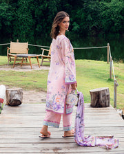Roheenaz Garden Veil Printed Lawn Unstitched 3Pc Suit RNZ2501B Lilac Dust