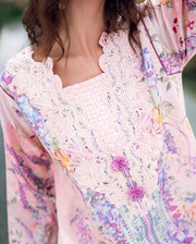 Roheenaz Garden Veil Printed Lawn Unstitched 3Pc Suit RNZ2501B Lilac Dust