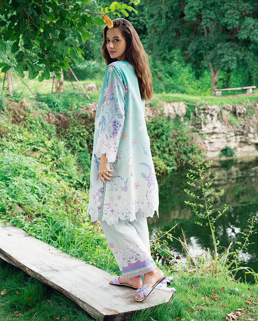 Roheenaz Garden Veil Printed Lawn Unstitched 3Pc Suit RNZ2502A Jazmine Haze