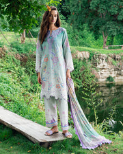 Roheenaz Garden Veil Printed Lawn Unstitched 3Pc Suit RNZ2502A Jazmine Haze