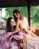 Roheenaz Garden Veil Printed Lawn Unstitched 3Pc Suit RNZ2502B Coral Whim