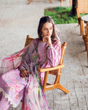 Roheenaz Garden Veil Printed Lawn Unstitched 3Pc Suit RNZ2503B Rosey Daze