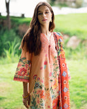 Roheenaz Garden Veil Printed Lawn Unstitched 3Pc Suit RNZ2504A Petal Glaze