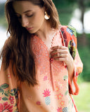 Roheenaz Garden Veil Printed Lawn Unstitched 3Pc Suit RNZ2504A Petal Glaze