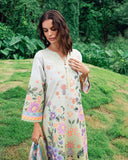 Roheenaz Garden Veil Printed Lawn Unstitched 3Pc Suit RNZ2504B Melon Muse