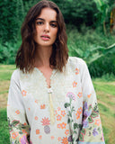 Roheenaz Garden Veil Printed Lawn Unstitched 3Pc Suit RNZ2504B Melon Muse