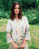 Roheenaz Garden Veil Printed Lawn Unstitched 3Pc Suit RNZ2504B Melon Muse