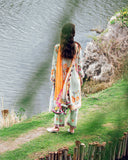 Roheenaz Garden Veil Printed Lawn Unstitched 3Pc Suit RNZ2505A Crimson Whisper